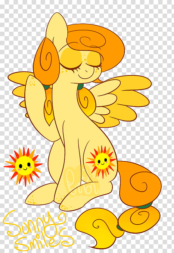 Sunny Smiles MLP Adopt Closed transparent background PNG clipart