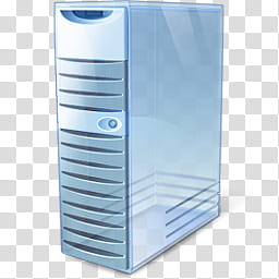 Windows Live For XP, blue computer tower transparent background PNG clipart