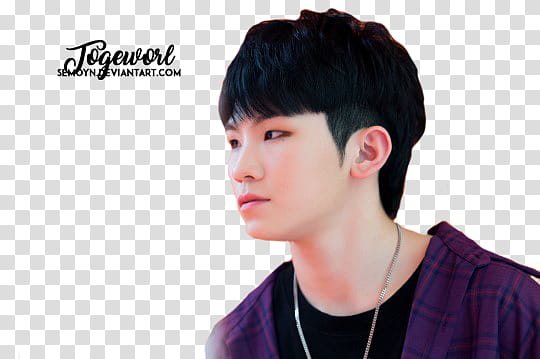 SEVENTEEN CLAP ERA, man in purple and black tops transparent background PNG clipart