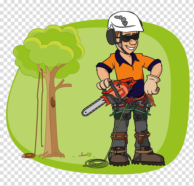 Tree Branch, Tree Climbing, Cartoon, Arborist, Lumberjack, Gardener transparent background PNG clipart