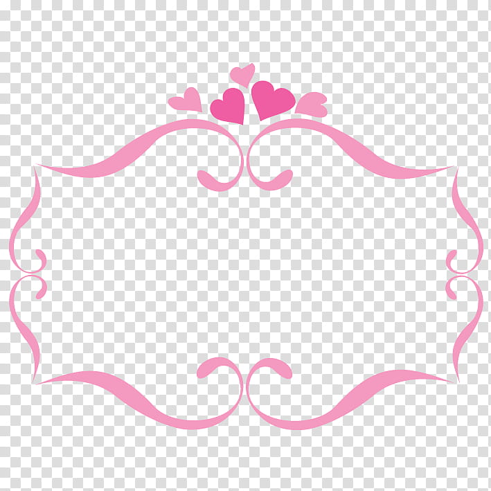 pink border art transparent background PNG clipart