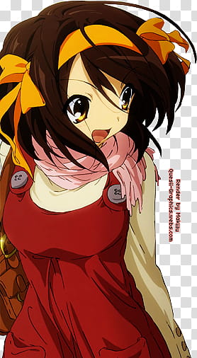 Suzumiya Haruhi transparent background PNG clipart