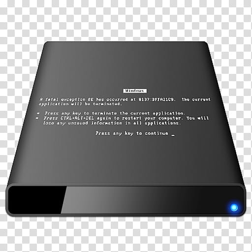 DiskIcons , diskicons BSOD External [Black] transparent background PNG clipart