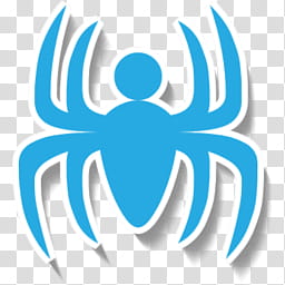 Sticker Blue Shadow Icon, Spiderman transparent background PNG clipart