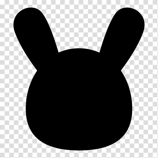 Rabbit, Black White M, Silhouette, Line, Black M, Hand, Blackandwhite, Ear transparent background PNG clipart