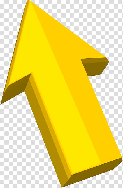 Arrow, Yellow transparent background PNG clipart