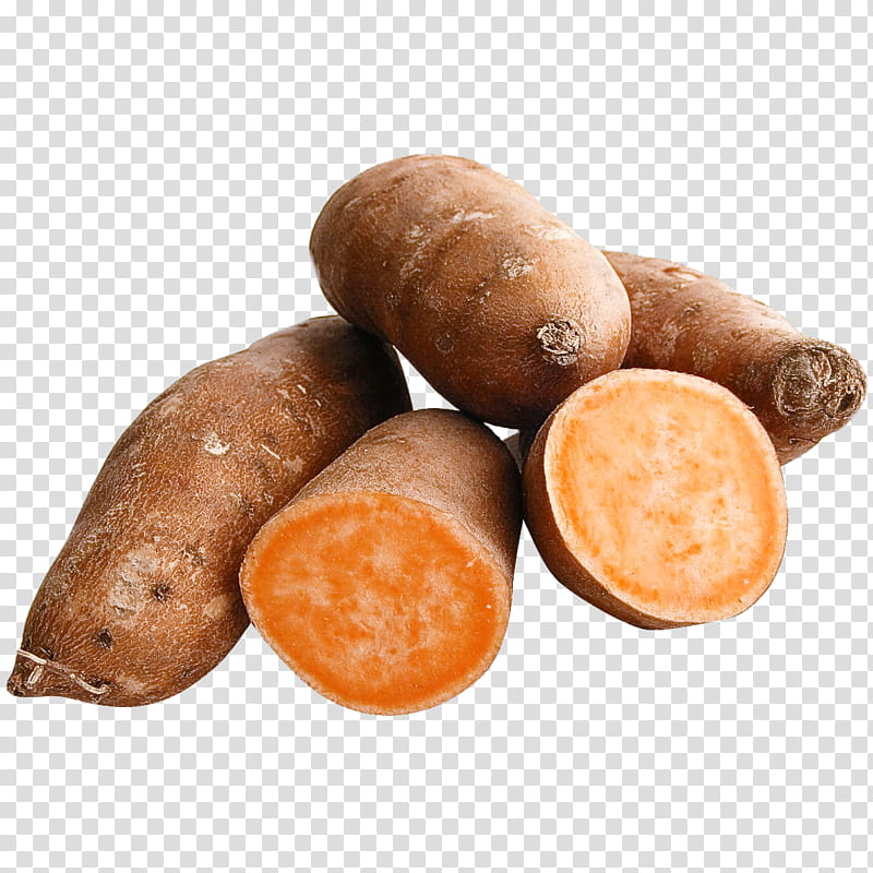 food root vegetable cumberland sausage tuber sweet potato, Kielbasa, Morteau Sausage, Yuca transparent background PNG clipart