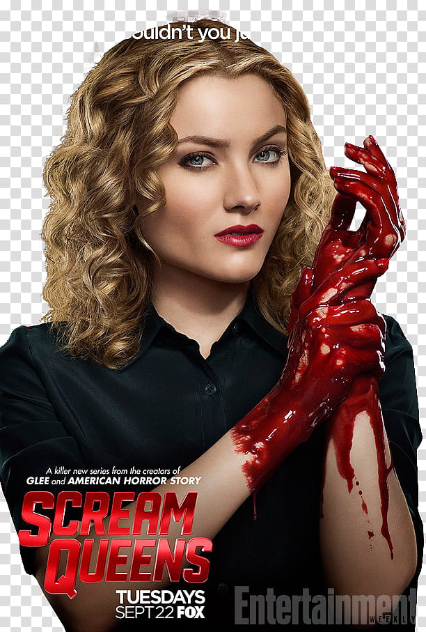 Scream Queen poster transparent background PNG clipart