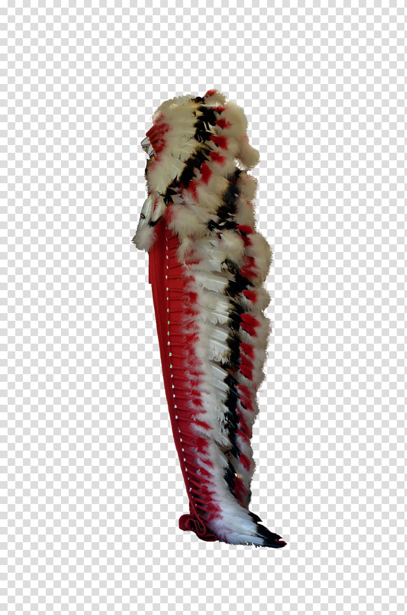 Native American Indian HeadDress , red, white, and black war hat transparent background PNG clipart