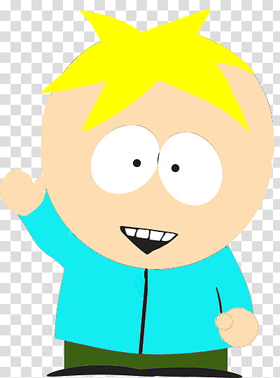 South park waving Butters ! transparent background PNG clipart