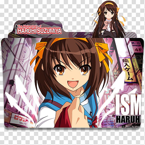 Anime Icon Pack , Haruhi  transparent background PNG clipart