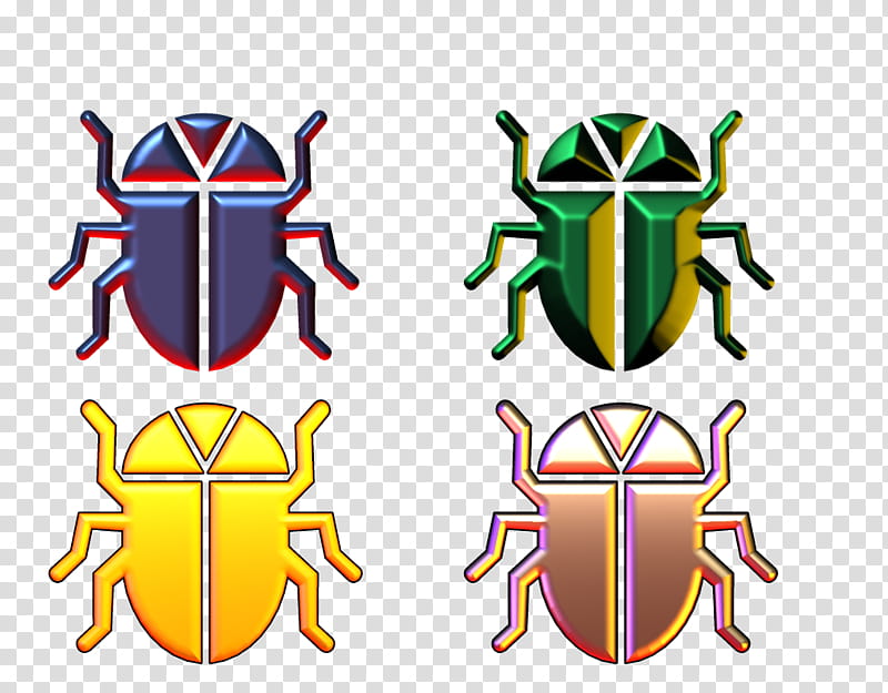 Logo Jewel Beetles, Yellow, Line, Silhouette transparent background PNG clipart