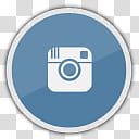 Socialite Icons, Instagram, blue and white camera icon transparent background PNG clipart