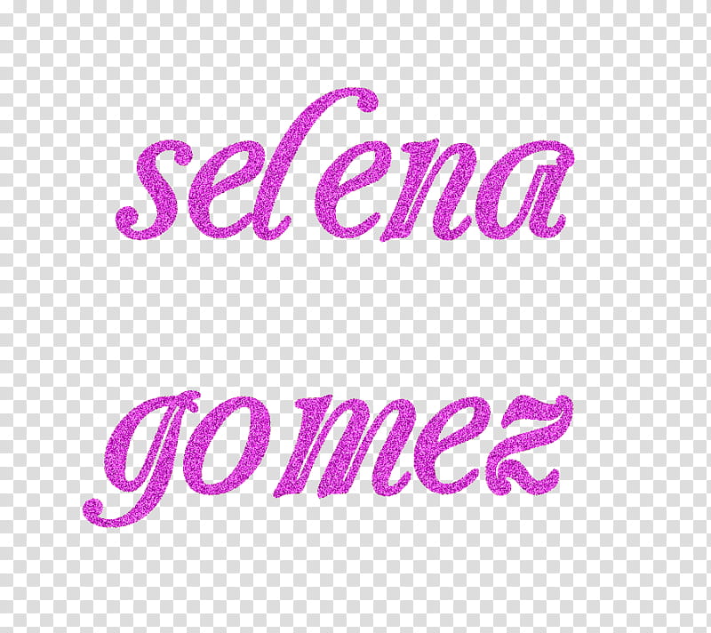 texto de selena gomez con brillos transparent background PNG clipart