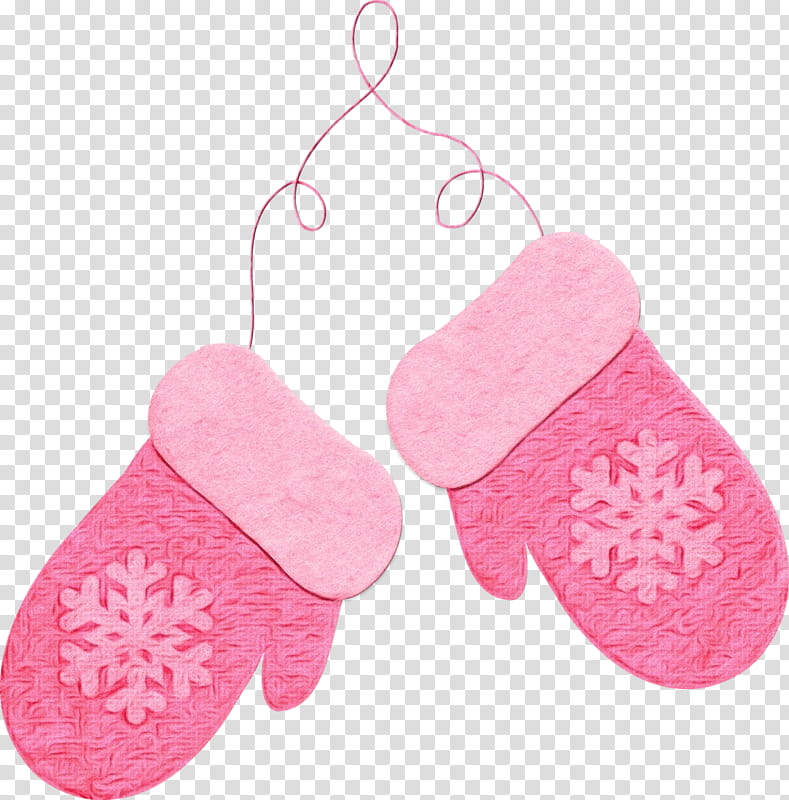 Christmas ing, Watercolor, Paint, Wet Ink, Pink, Footwear, Ornament, Shoe transparent background PNG clipart