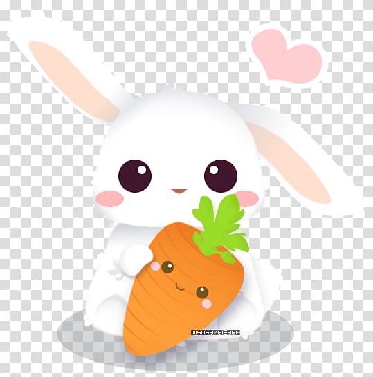 I love you carrot backgroundless, white rabbit and orange carrot art transparent background PNG clipart
