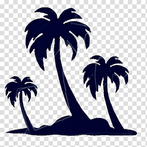 Palm tree, Arecales, Plant, Woody Plant, Blackandwhite, Leaf, Date Palm transparent background PNG clipart