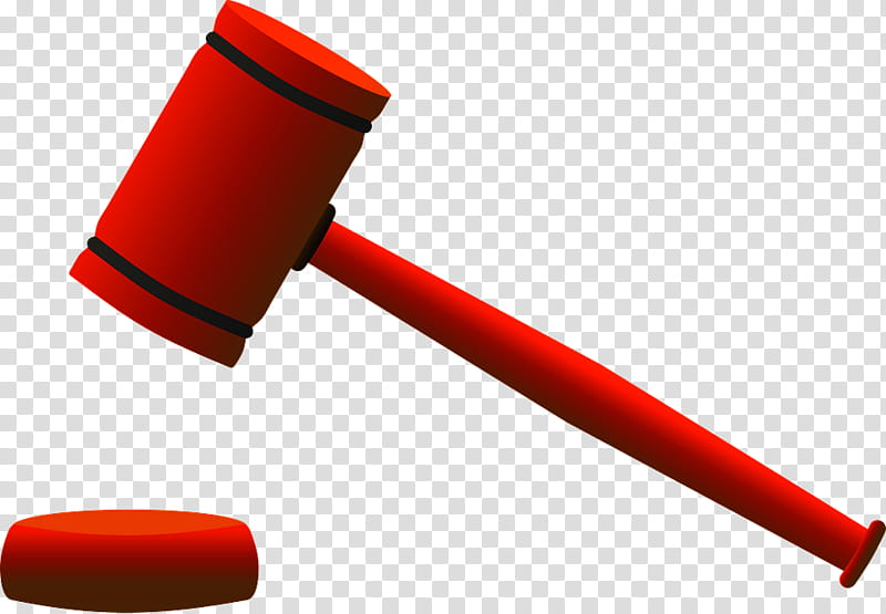 Hammer, Gavel, Judge, Law, Court, Lawyer, Statute, Red transparent background PNG clipart