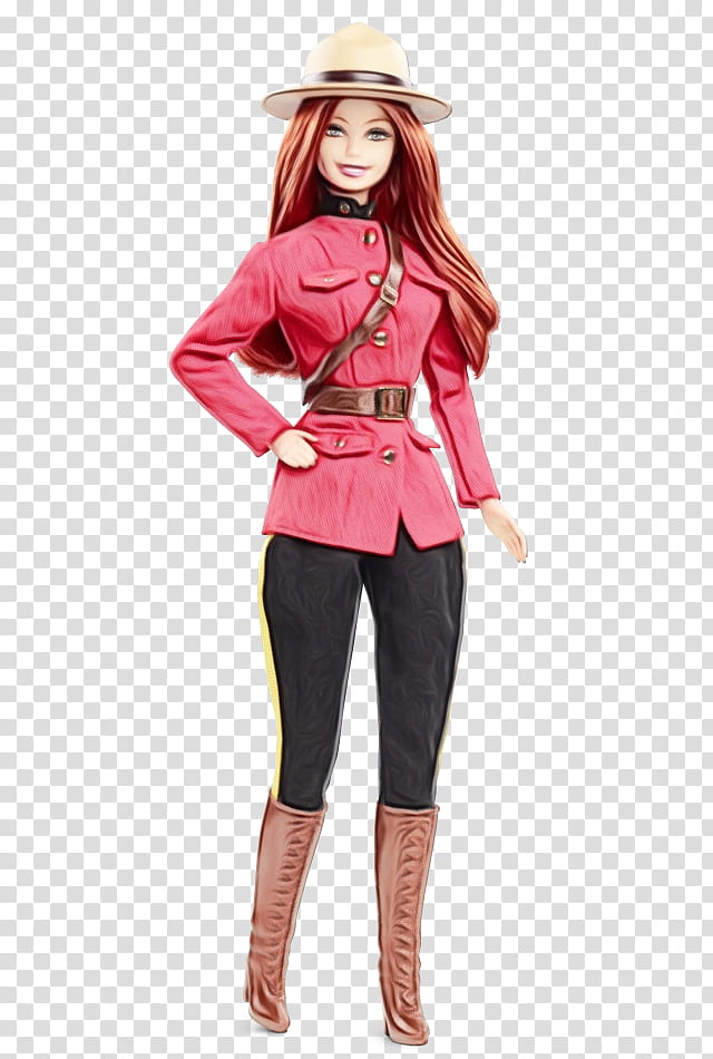 Birthday Wishes, Canada, Barbie, Doll, Mattel, Barbie Birthday Wishes Barbie Doll, Royal Canadian Mounted Police, Barbie Made To Move Doll transparent background PNG clipart