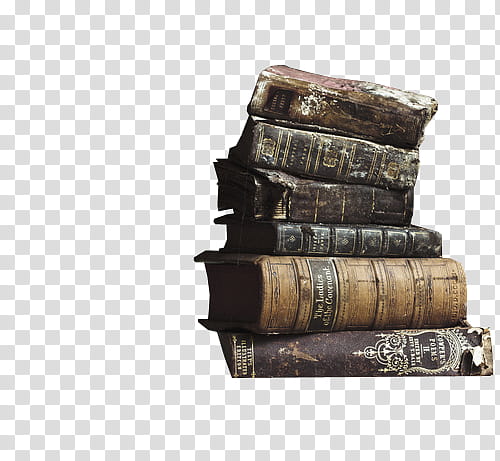 S, pile of hardbound books transparent background PNG clipart