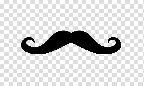 black mustache art transparent background PNG clipart