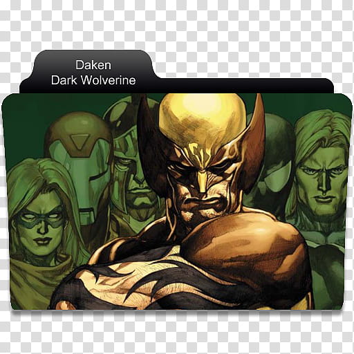 Marvel Comics Folder , Daken Dark Wolverine folder art transparent background PNG clipart
