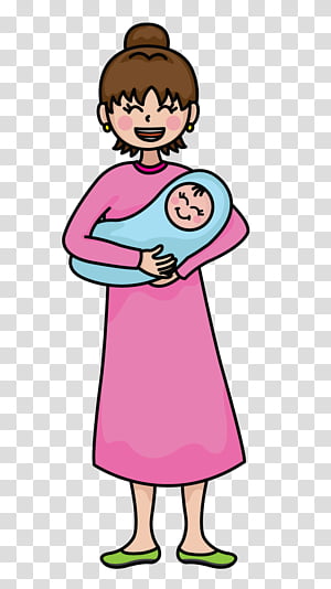 Mother S Day Png - Mother With Child Drawing - Free Transparent PNG Clipart  Images Download