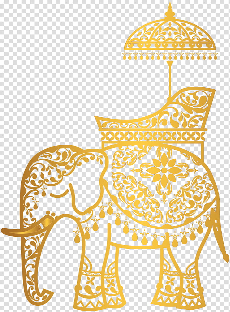 Ganesh Chaturthi India, Indian Elephant, Ganesha, African Elephant, Yellow transparent background PNG clipart