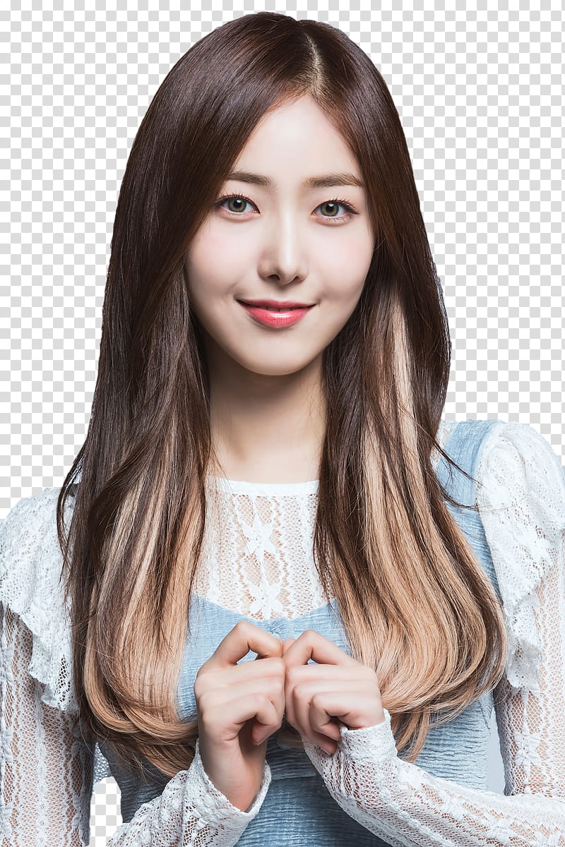 GFriend, GFriend SinB with connected hands transparent background PNG clipart