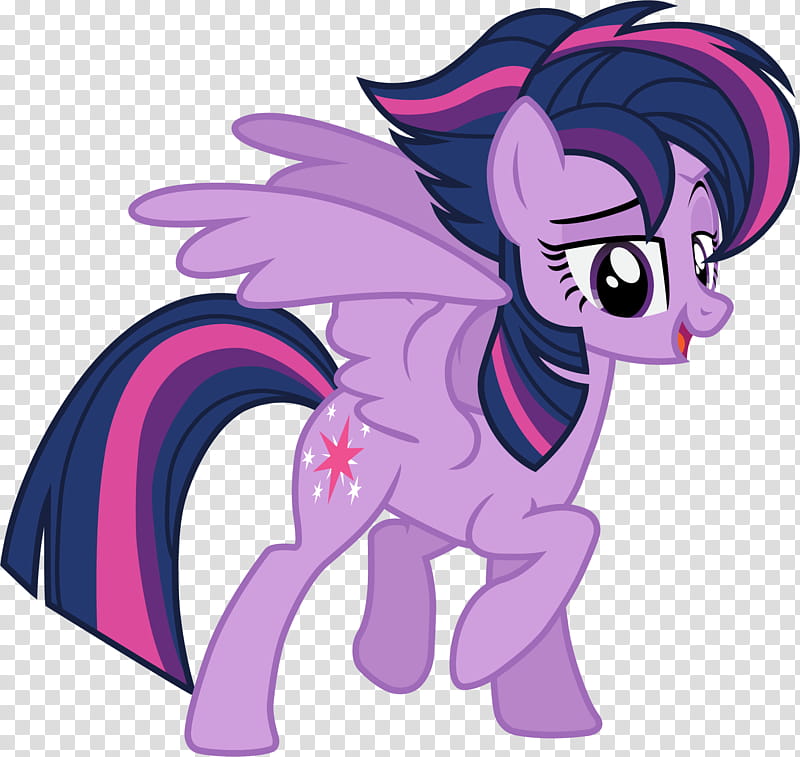 Twillight Sparkle new mane seductive look, purple and pink My little Pony transparent background PNG clipart