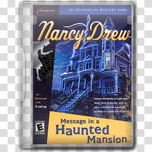 Game Icons 23, Nancy-Drew-03-Message-in-a-Haunted-Mansion, Message in a Haunted Mansion transparent background PNG clipart thumbnail