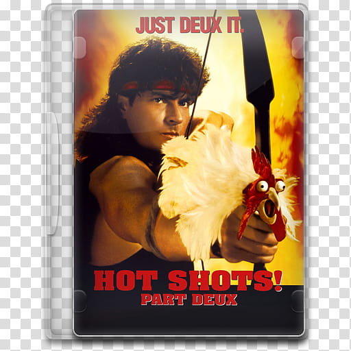 Movie Icon , Hot Shots! Part Deux, Hot Shots! part deux DVD case transparent background PNG clipart