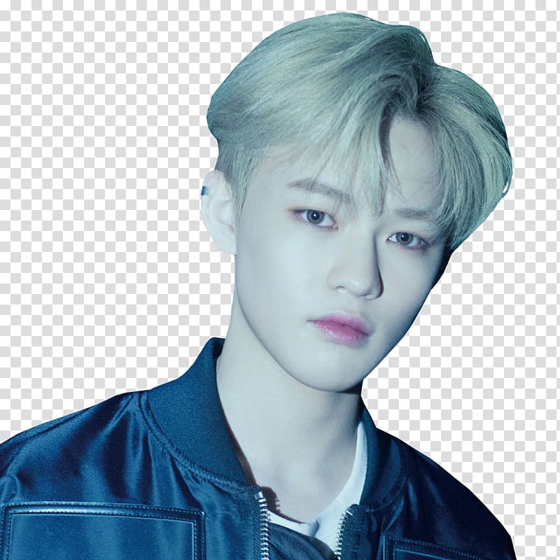 NCT DREAM GO , man wearing blue top transparent background PNG clipart