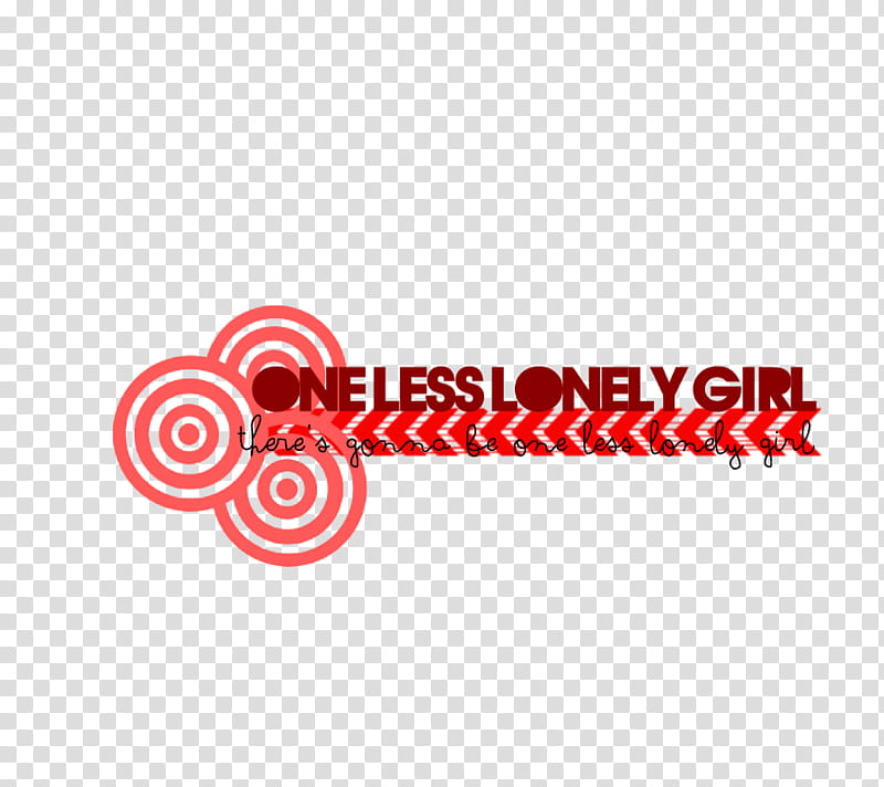 Texto One less lonely girl transparent background PNG clipart