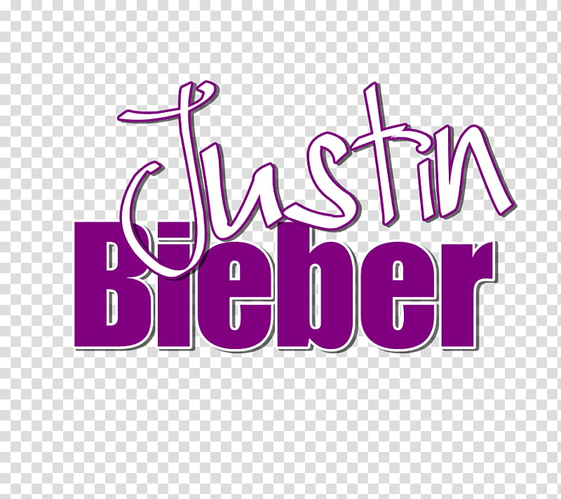 Justin Bieber, purple Justin Bieber text transparent background PNG clipart