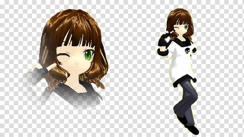 MMD Newcomer Sam SELF MOD transparent background PNG clipart