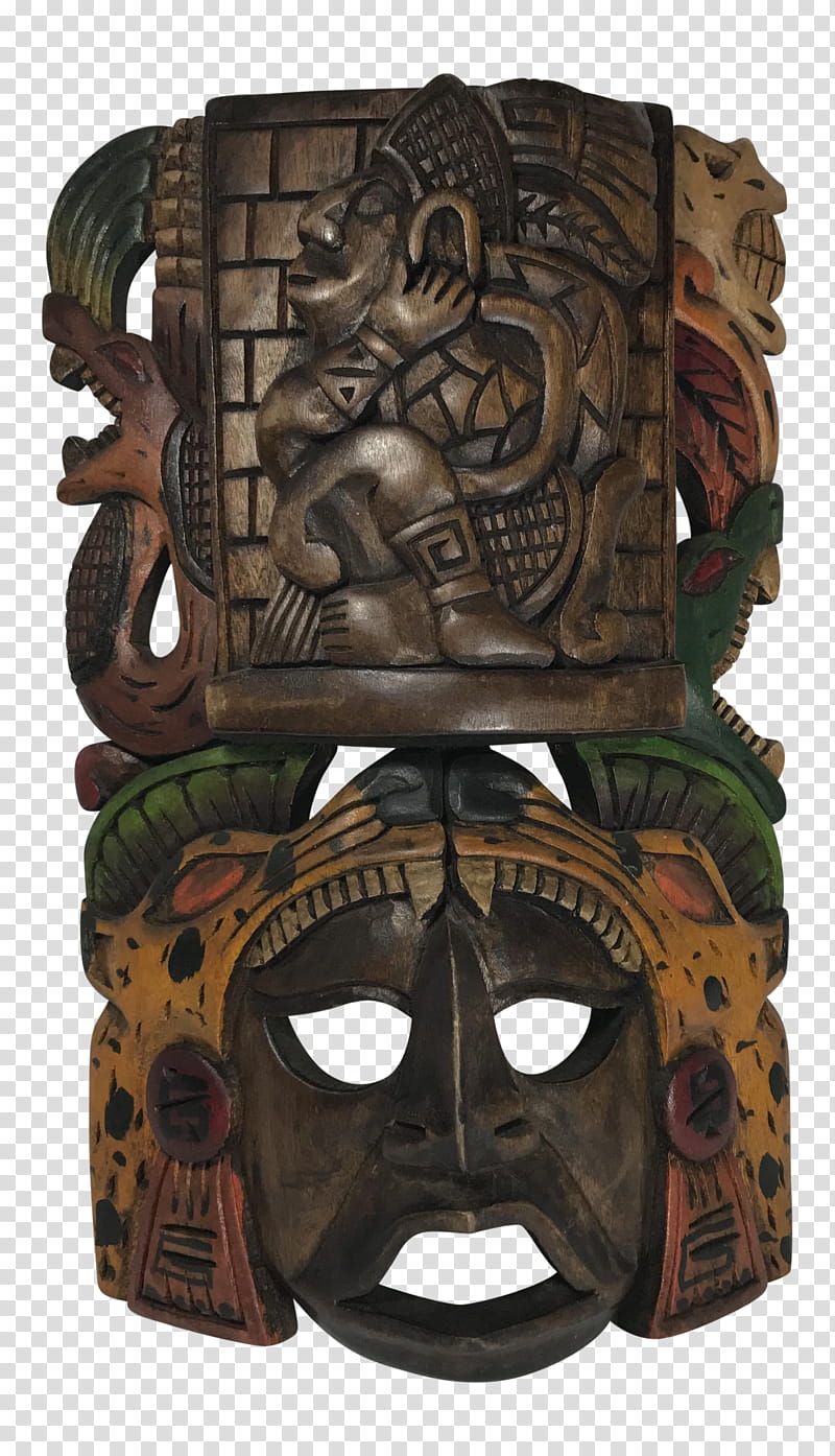 Wood, Mask, Wood Carving, Jaguar, Tiki, Headgear, Face, Totem transparent background PNG clipart