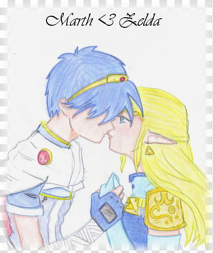 SSB Marth and Zelda n_n, woman wearing blue and white dress painting transparent background PNG clipart