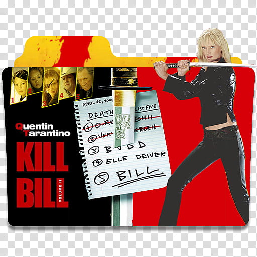Kill Bill Volume  Folder Icon, Kill Bill Volume  transparent background PNG clipart