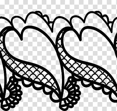 Valentine day lace, black heart illustration transparent background PNG clipart