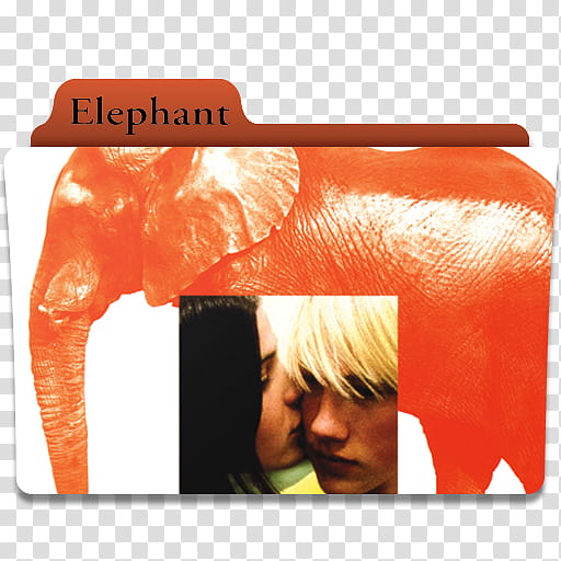 E movies Folder Icon Pack, elephant transparent background PNG clipart