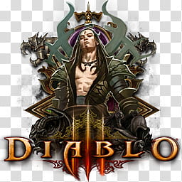 Diablo III Icon Pack, D WizardMale transparent background PNG clipart
