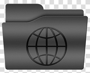 Dark fiber folder, globe folder icon transparent background PNG clipart thumbnail