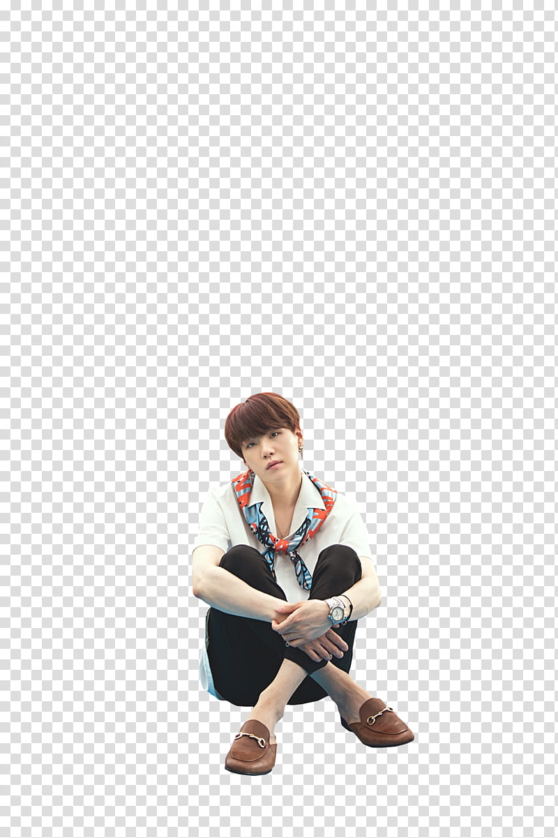 BTS Summer age in Saipan, man sitting transparent background PNG clipart