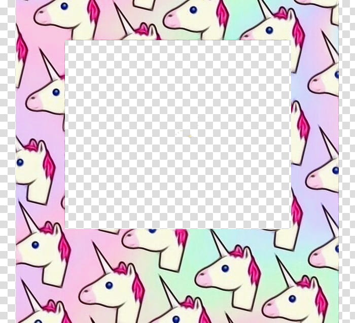 Cute Frame Frame, Unicorn, Drawing, Wallet, Cartoon, Dab, Speech Balloon, Pink transparent background PNG clipart