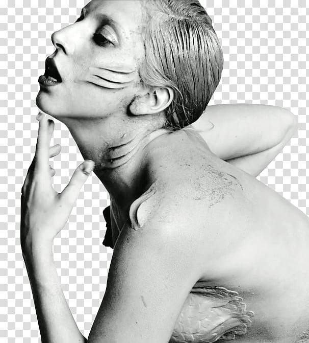 Lady Gaga , woman with prosthetic gills transparent background PNG clipart