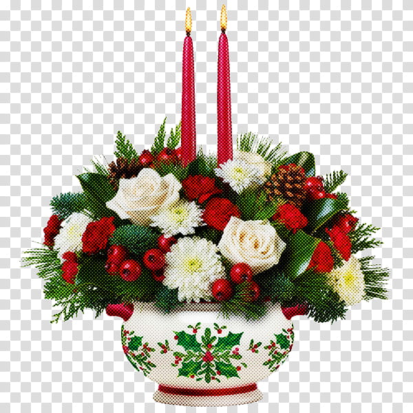 Floral design, Floristry, Bouquet, Flower, Flower Arranging, Cut Flowers, Candle, Christmas Decoration transparent background PNG clipart