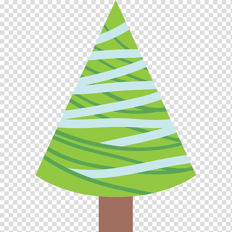 Christmas Tree Line, Green, Leaf, Christmas Decoration, Christmas Ornament, Triangle, Cone, Party Hat transparent background PNG clipart
