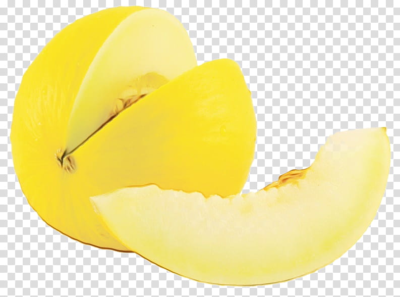 Cartoon Banana, Honeydew, Food, Melon, Galia Melon, Yellow, Diet Food, Apple transparent background PNG clipart