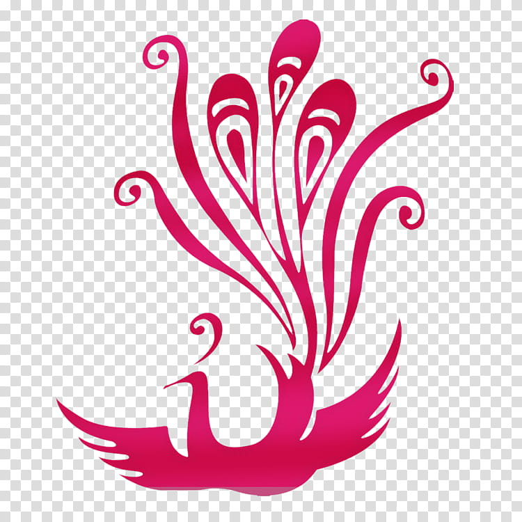 Bird Line Art, Phoenix, Logo, Pink, Flower, Wing, Beak, Water Bird transparent background PNG clipart